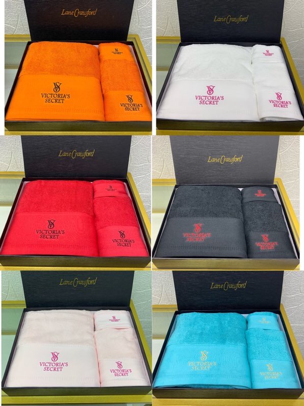 Victoriasecret 浴巾70X140cm 毛巾40X80cm 小方巾30X30cm QY02